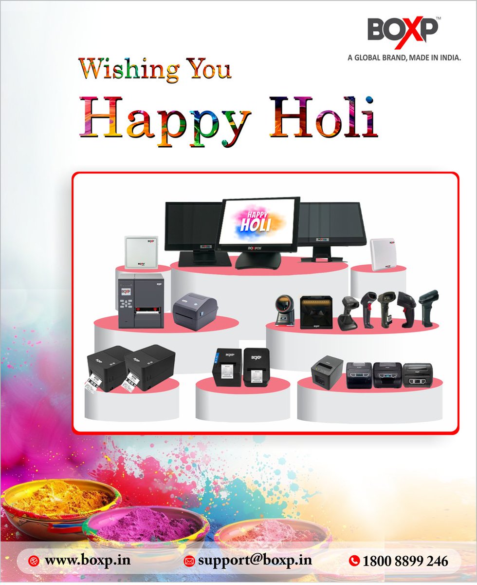 Boxpush024's tweet photo. This #Holi, let’s power your business with vibrant possibilities.
 Happy Holi from Team  #BOXP! 🎨

📩 support@boxp.in |🌐 https://t.co/oUJ0ftwrwB |📞 1800 8899 246

 #HappyHoli  #BOXP  #AIDC  #FestivalOfColors  #BusinessGrowth  #CelebrateSuccess  #InnovationInEveryColor https://t.co/zUI3JuP6bW