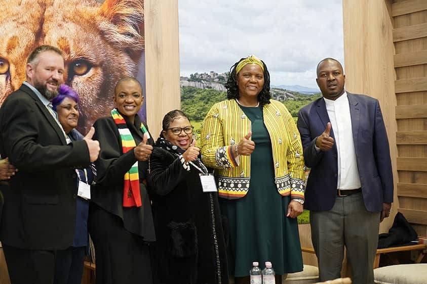 ZtaUpdates's tweet photo. With Global Tourism Leaders and Operators converging in Berlin, Germany for ITB Berlin 2026, Zimbabwe, led by the Minister of Tourism and Hospitality Industry Hon Barbara Rwodzi, emerged prominently on the International stage. The Minister began the day with a tour of the Zimbabwe Stand, engaging co-exhibitors and reinforcing a cohesive Experience Zimbabwe brand presence before proceeding to a series of high-level engagements. A heritage-centred discussion with UNESCO Director Peter Warren spotlighted Great Zimbabwe and Khami Ruins as they mark 40 years as World Heritage Sites, further strengthening Zimbabwe’s global Cultural and Heritage Tourism positioning. Strategic marketing talks with CNN International Commercial explored enhanced international visibility, while engagements targeting the Benelux market and updates from Africa Magazine advanced the rollout of a dedicated German-language publication to deepen market penetration across German-speaking countries.

A key engagement was held with Mr. Rohan Vos, owner of Rovos Rail, whose luxury trains transport Tourists from South Africa to Victoria Falls. Discussions centred on exciting new routes including South Africa–Beitbridge–Great Zimbabwe–Malawi/Mozambique, as well as a significant emerging corridor linking South Africa, Victoria Falls, Zambia and the Democratic Republic of the Congo. Immigration matters pertaining Visa facilitation were also discussed with Minister Rwodzi assuring Mr Rovos and his team that the Ministry of Home Affairs and Cultural Heritage and the Ministry of Foreign Affairs and International Trade, working with the Ministry of Tourism and Hospitality Industry, are currently assessing a number of countries for possible removal from Zimbabwe’s Visa requirements to enhance seamless travel and destination competitiveness. Further strategic discussions were held with Amadeus for Destinations to harness data-driven decision-making for destination growth. In attendance were Zimbabwe’s Ambassador to Germany Her Excellency Alice Mashingaidze and the Chief Executive Officer of the Zimbabwe Tourism Authority Dr George Manyaya.

#ZimITB2026
#ExperienceZimbabwe
#NhakaYedu
#IlifaLethu
#OurHeritage
#ZimBho 👍