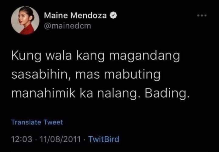 my reaction to that statement