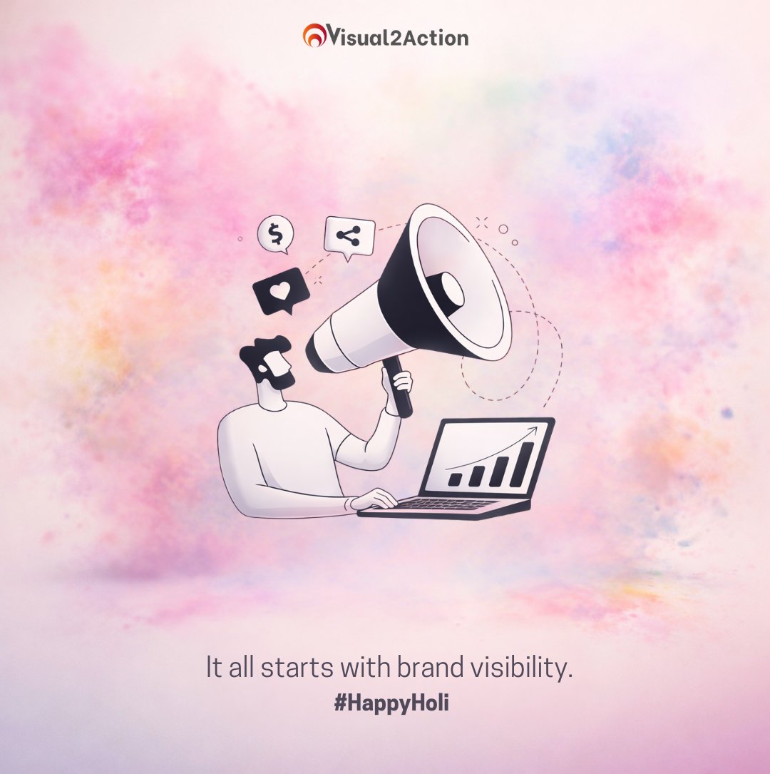 visual2action's tweet photo. This Holi, donโt just play with colors. Own the spotlight.
#HappyHoli #Visual2Action #MarketingAgency https://t.co/QZdVZdRNdJ