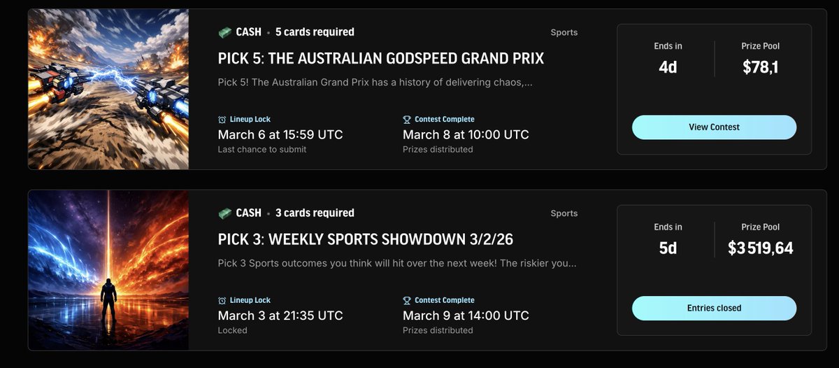 Orlovcrypto's tweet photo. I love everything Upshot does - it's an exciting card game where you can bet on predictions and make money from them. https://t.co/2HRiTQpcz0