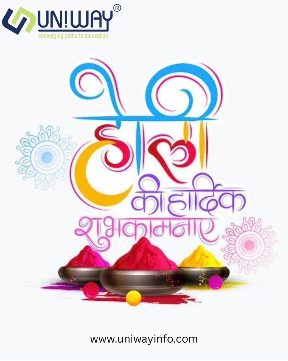UniwayI's tweet photo. This Holi, let’s color the world with connection, joy, and new beginnings. 🌈✨ Happy Holi from Uniway Infocom.
#uniwayinfocom #HoliCelebrations #festival #colors https://t.co/2OZTf4DPuO