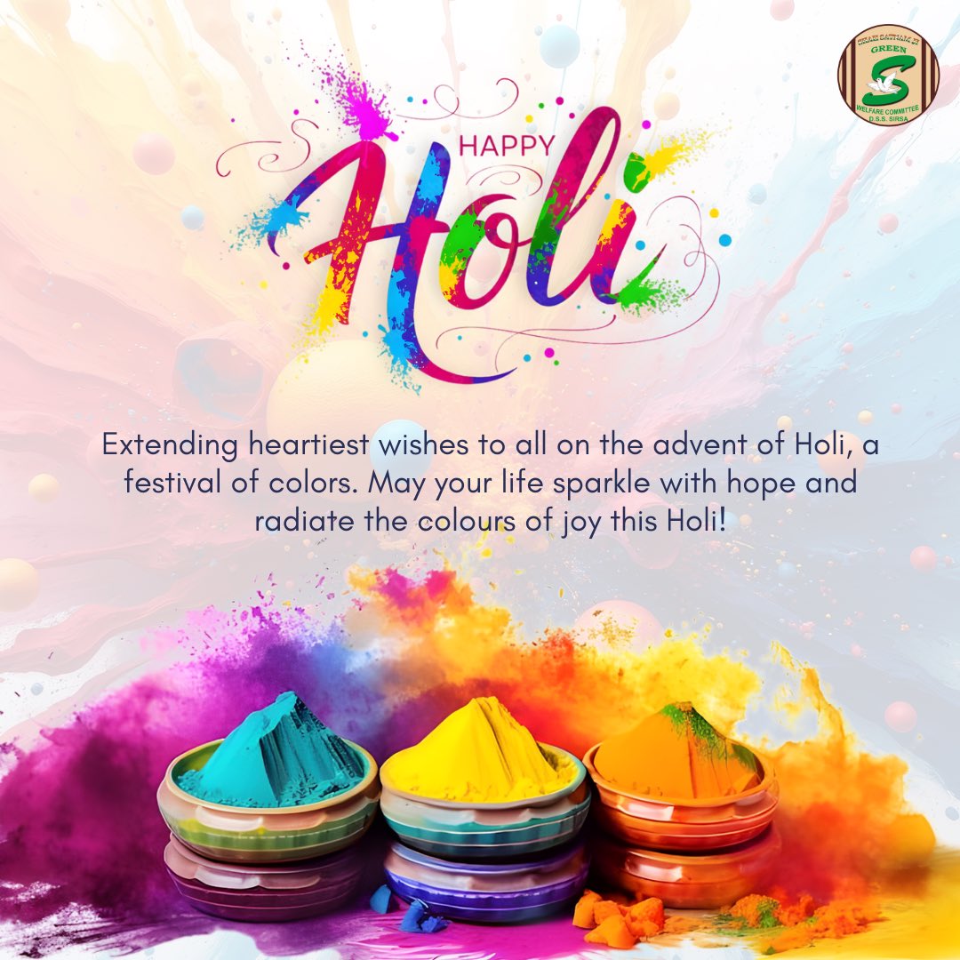 GreenSwelfares's tweet photo. Let the fun begin!
A day to celebrate togetherness, splash vibrant gulaal, enjoy mouth-watering gujiya and sweets, and dance to the beats — after all, Holi hai!
Happy Holi to all of you! https://t.co/XZh4BZuzGC
