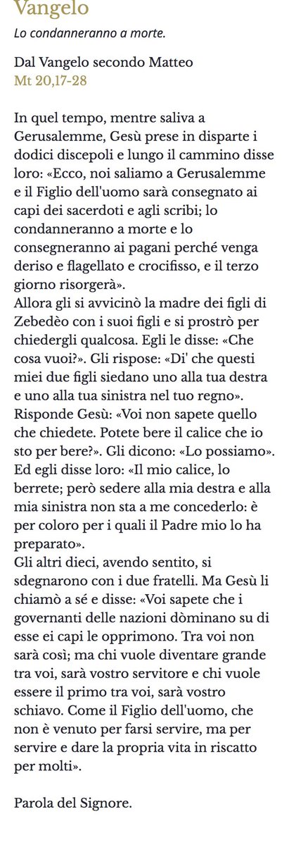 pregarelaparola's tweet image. #pregare la Parola di oggi: un cuore umile e orante 🙏🏻
#VangeloDiOggi #vangelodelgiorno