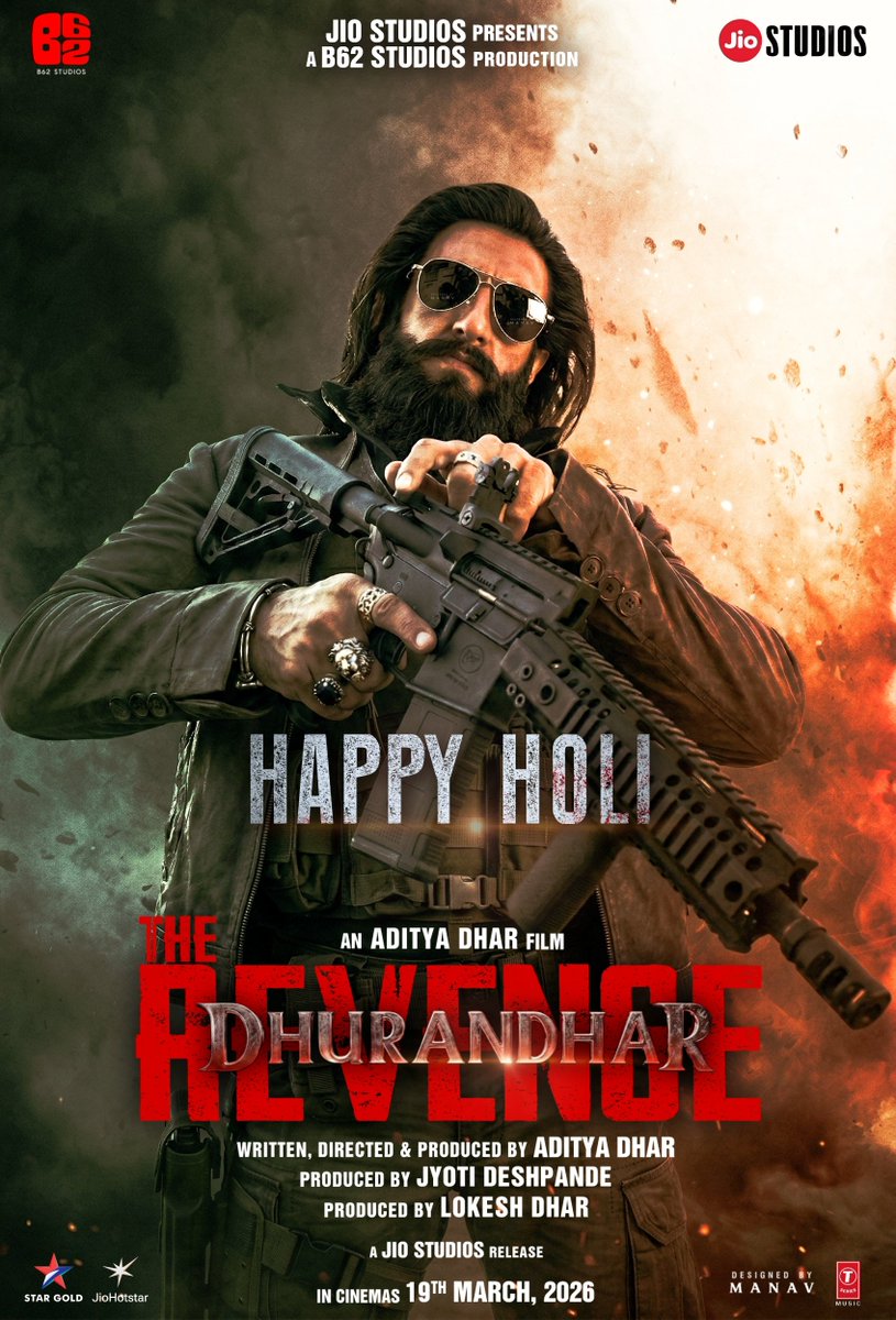 Happy wali Holi to all. 🔥
Poster work for #DhurandharTheRevenge 

#Dhurandhar #RanveerSingh