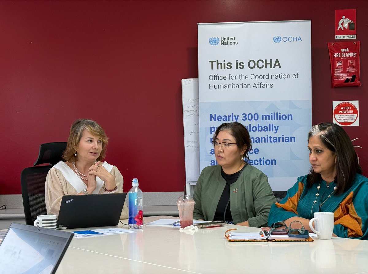 UNOCHA_Pacific's tweet photo. The Pacific Humanitarian Reset is underway🏝️
The #PHT is translating the #HumanitarianReset into action, strengthening locally led, coordinated and accountable humanitarian response through Define, Deliver, Devolve &amp; Defend.
Pacific-led. Partnership-driven. Future-ready.
#PacRes https://t.co/S9Kw0Mk9QG
