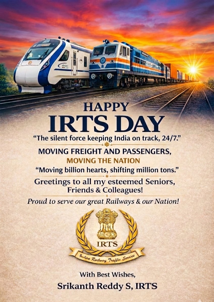 Srikanth Reddy Salkuti, IRTS tweet media