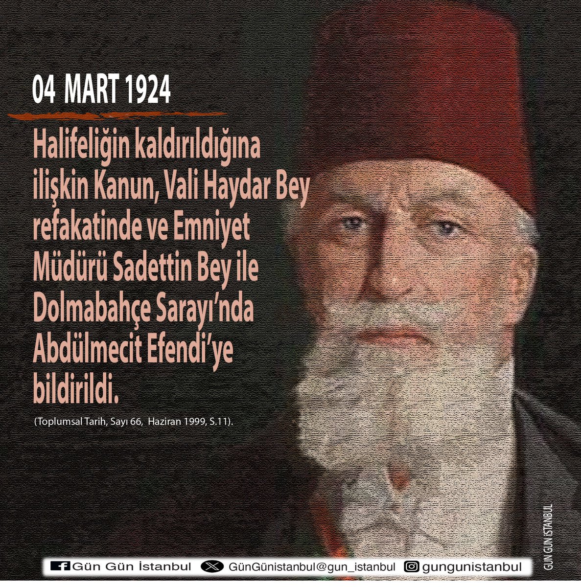 gun_istanbul's tweet photo. #I924 #Halifelik #AbdülmecidEfendi #ValiHaydarBey #SadettinBey #DolmabahçeSarayı #İstanbul #İstanbulunTarihi #GünGünİstanbul @ToplumsalTarih https://t.co/crF3f703ts
