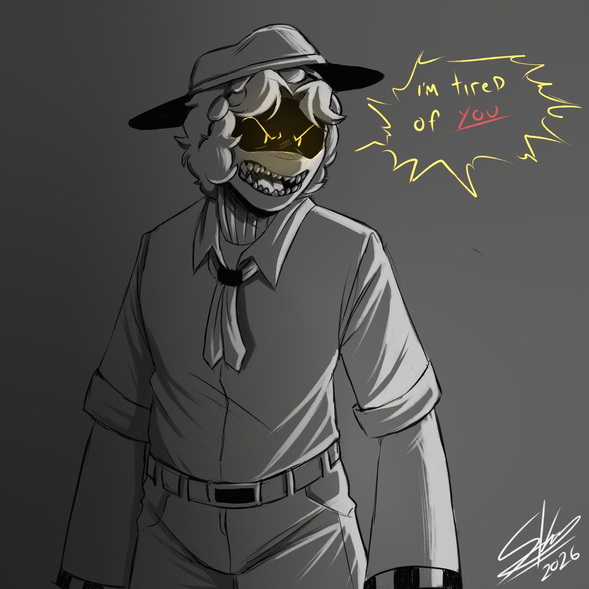 N is angry 
#murderdrones #murderdronesN #SerialDesignationN #murderdronesart