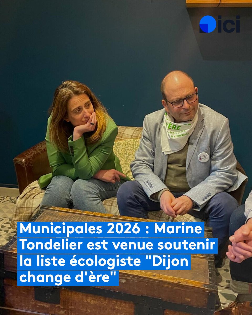 Marine Tondelier, la secrétaire nationale du parti Les Écologistes, a tracté et a participé à une réunion publique, en soutien à Michel Haberstrau, à Dijon, ce mardi.

➡️ l.francebleu.fr/X5aR