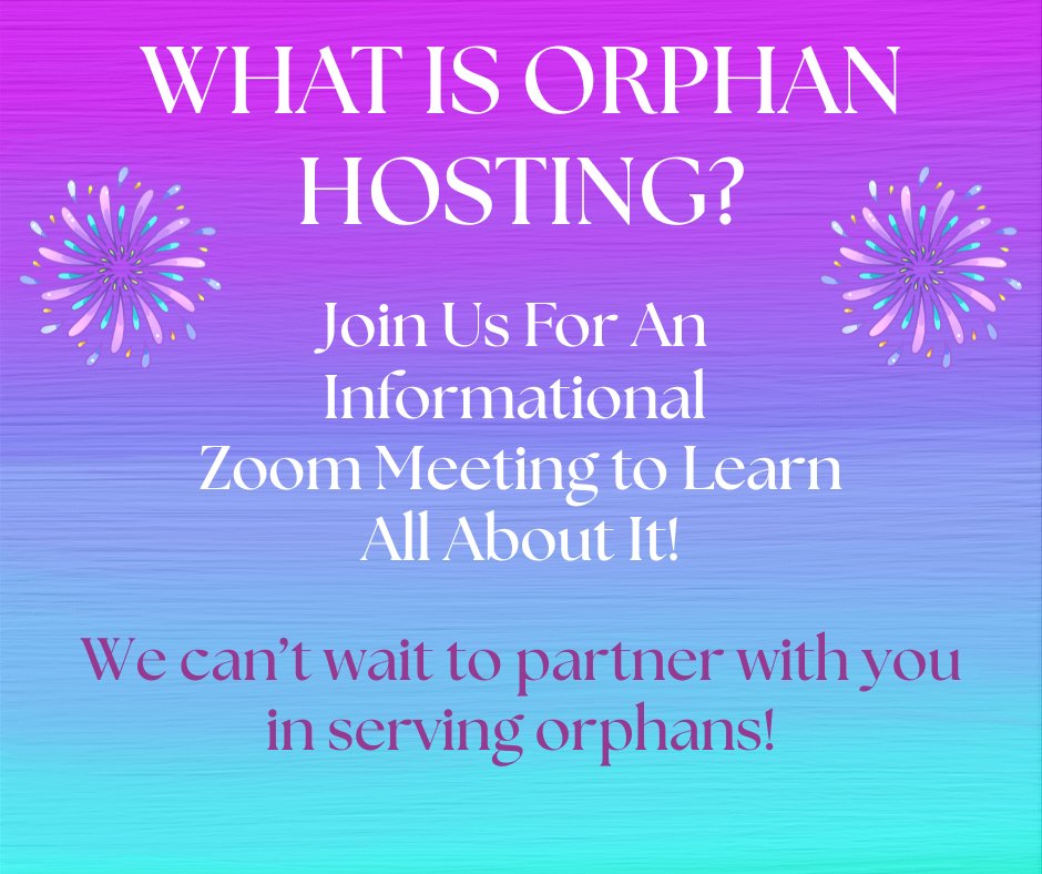P143Org's tweet photo. Please join us Thursday night for an Orphan Hosting learning session!  Login to a live Zoom interactive call that will answer all of your questions about orphan hosting in real time!

Thursday, March 5th  @ 9:00pm EST

Register HERE-->
https://t.co/IVGrmWEuu7 https://t.co/wR9mdZOwMV