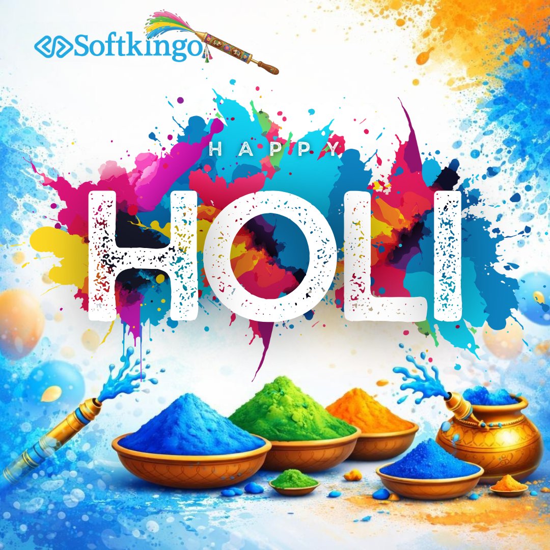 softkingo's tweet photo. 𝐇𝐚𝐩𝐩𝐲 𝐇𝐨𝐥𝐢! 🌈

Colors don’t compete — they come together to create something beautiful.

Grateful to everyone who’s been part of our journey. Your trust fuels our growth and innovation every single day.

May this Holi bring clarity, courage, and vibrant success to you. https://t.co/iReFXbPE86