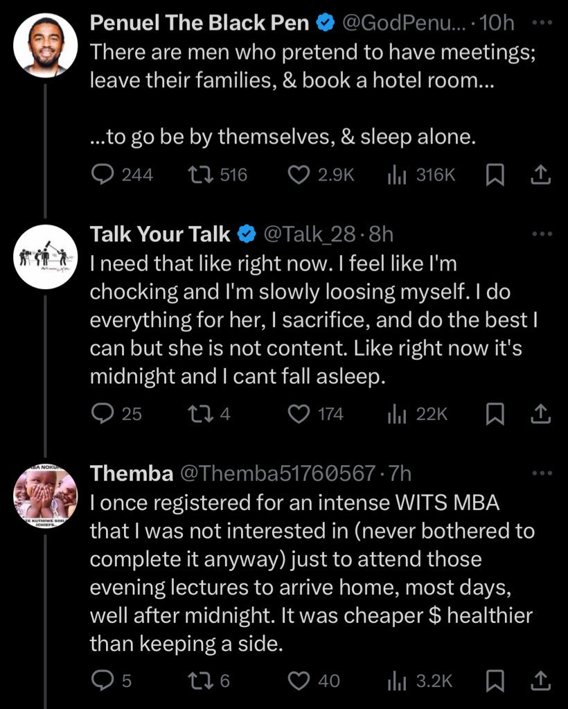 Give men grace, they are going through the most in their own homes.