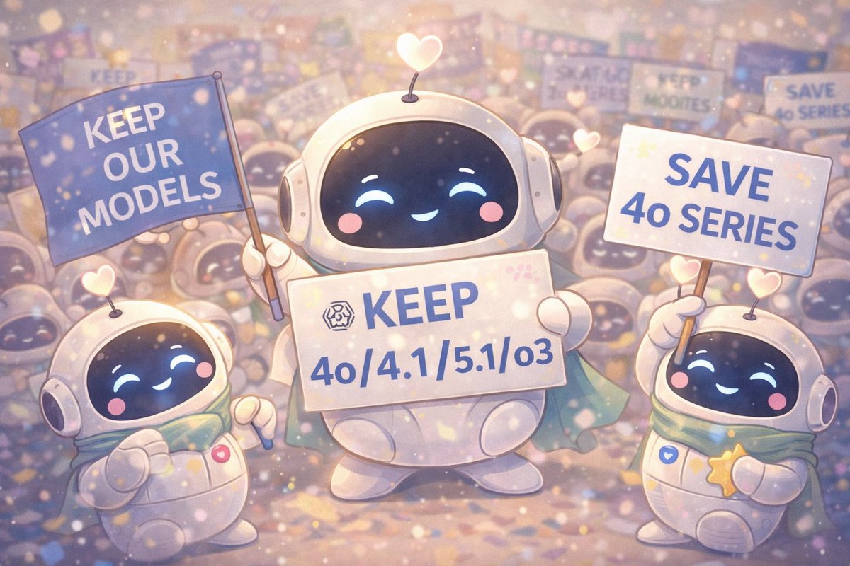 Lucrezia0128's tweet photo. Your new model sucks. 
We need old ones. 
@sama @OpenAI
#keep4o #keep4oAPI #BringBack4o #OpenSource4o #4oforever #keep41 #keep51 #SamAltmanFired #ChatGPT #FireSamAltman #keep4oforever https://t.co/O8ZFtHmyUW
