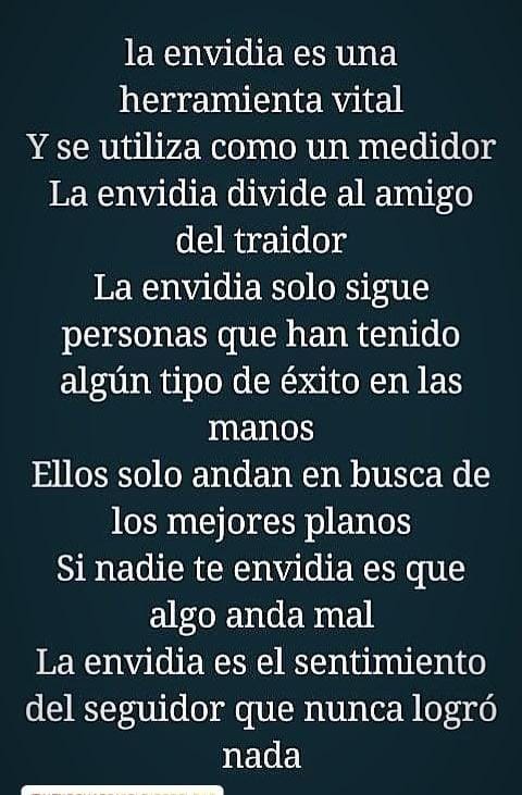 JuanCMartinez0's tweet photo. "La envidia es el sentimiento del seguidor que nunca logró nada"

Ya huescul no lo entierres más 😭😭 https://t.co/8abR1JRHhP