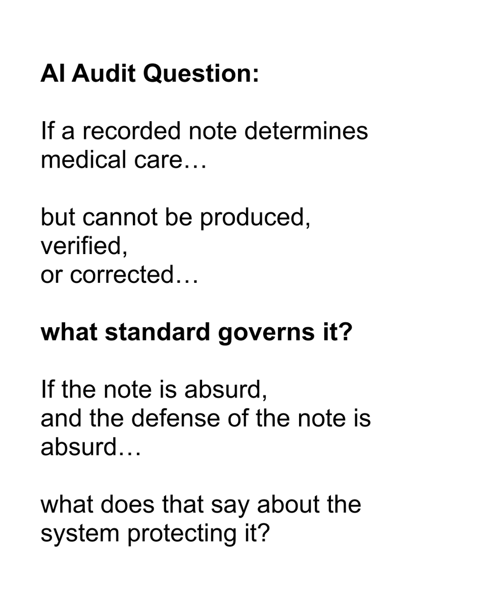 LieDetectorCEO's tweet photo. Part 1 in a Series.
Let’s talk about a “recorded note.”
#CookCare #AIAudit #RecordedNote #Authorless #PaperTrail https://t.co/ETcHWspcKH