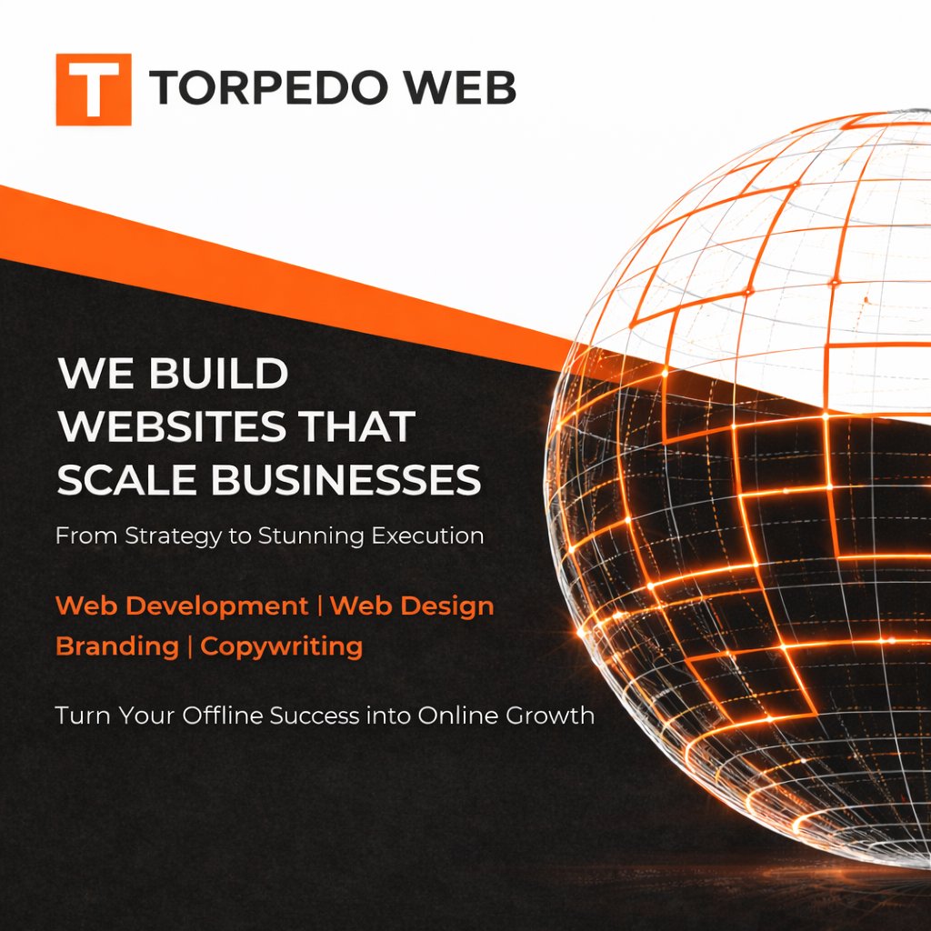 TorpedoWebOrg's tweet photo. Your business is already successful offline.
Now it’s time to dominate online.

At Torpedo Web, we help established businesses transform their expertise into powerful digital experiences that generate leads, authority, and scalable growth.

#WebDevelopment #USBusiness https://t.co/4xFVpE2e4D