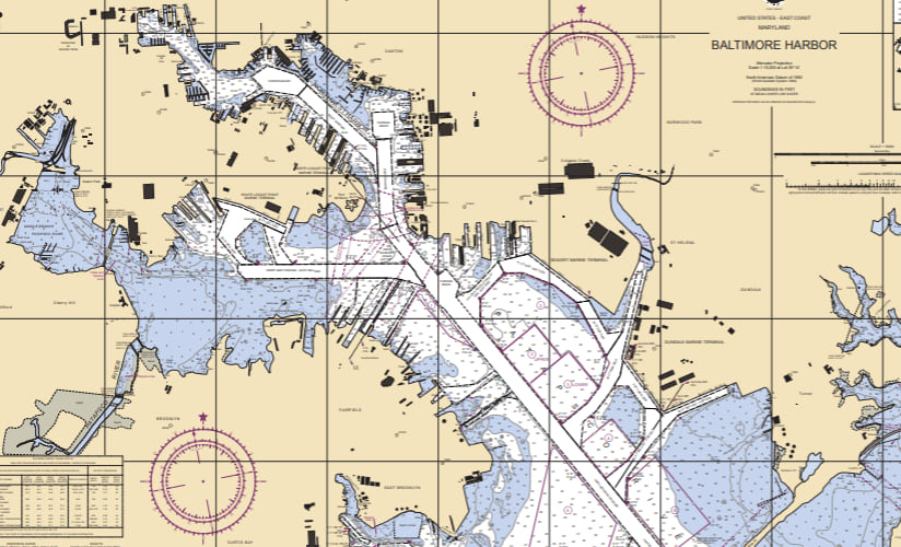 EsriFederalGovt's tweet photo. Calling #IHO, #nautical cartographers, and #hydrographers! Did you know you can use #ArcGIS for creating #nautical charts, like this one of the Baltimore harbor? See how it's done, on the blog:
https://t.co/FqnR2oa0mM https://t.co/OA5WzTvXfv