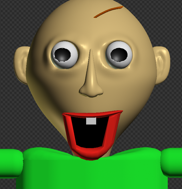 btw i didnt make the model just took the most popular baldi rig on ...