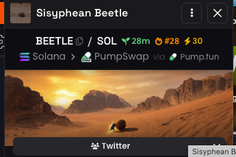 chinapumprocket's tweet photo. $BEETLE just entered dex trending !!! https://t.co/0Vh0IvG7B0