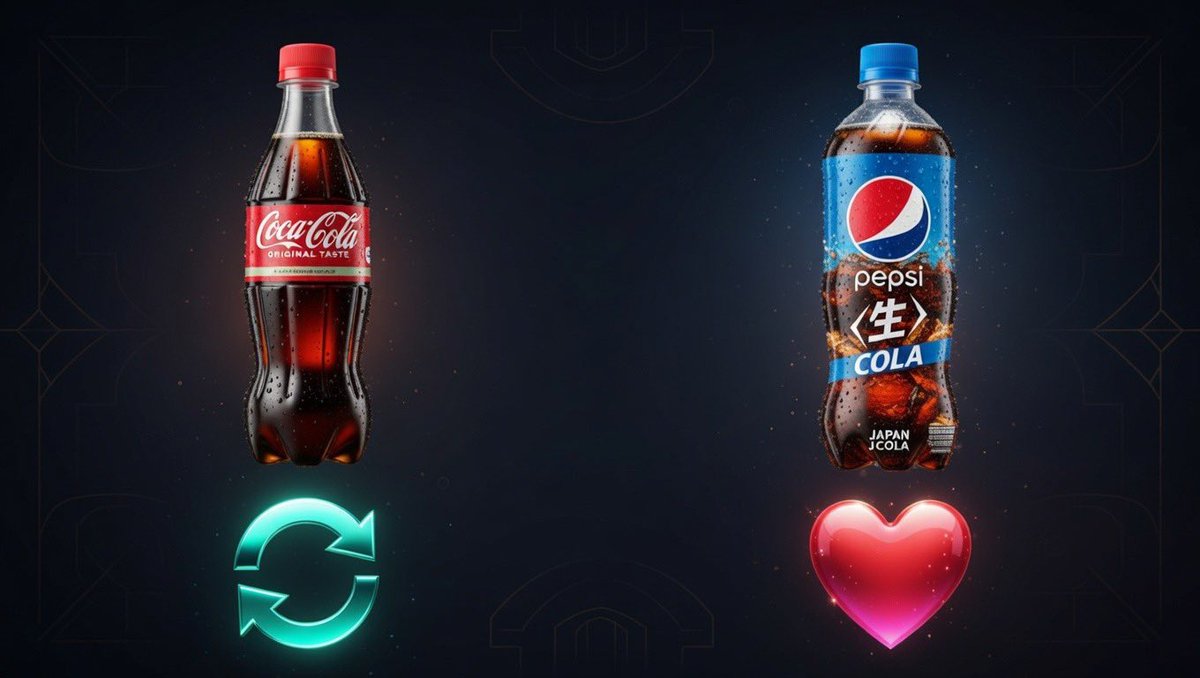 コカ・コーラ派？ペプシ派？🥤🔥

左がコカ・コーラ派  
右がペプシ派

いいね → コカ・コーラ派  
RT → ペプシ派

正直に投票して〜！  
意外と熱い論争になるよね😂

RTといいねお願いします！！