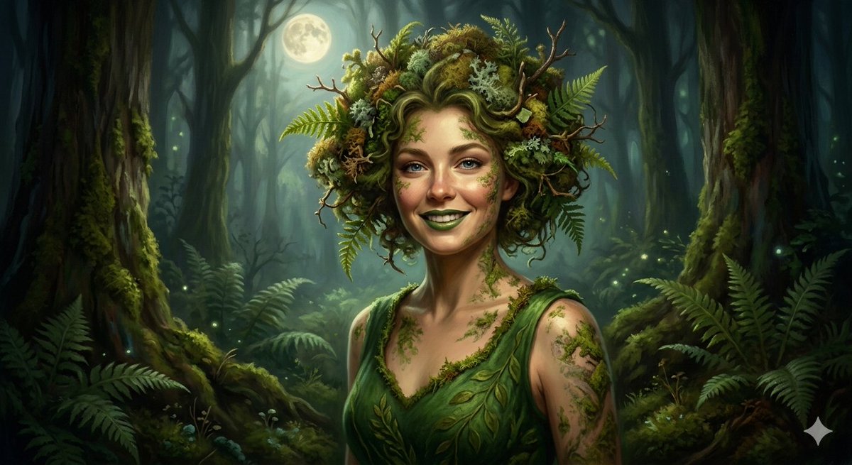 robsvoice40's tweet photo. @JasonVitale14 @art_muse @karen_tier70638 @seahawkgirl84 @DOD_the_OG Hey Jason this is my effort for the 4th Forest Spirit of the Moss Veil the second image is from Gemini Thanks for the awesome Advent calendar type art challenge. #Marchchallenge https://t.co/ercUaEPGUQ