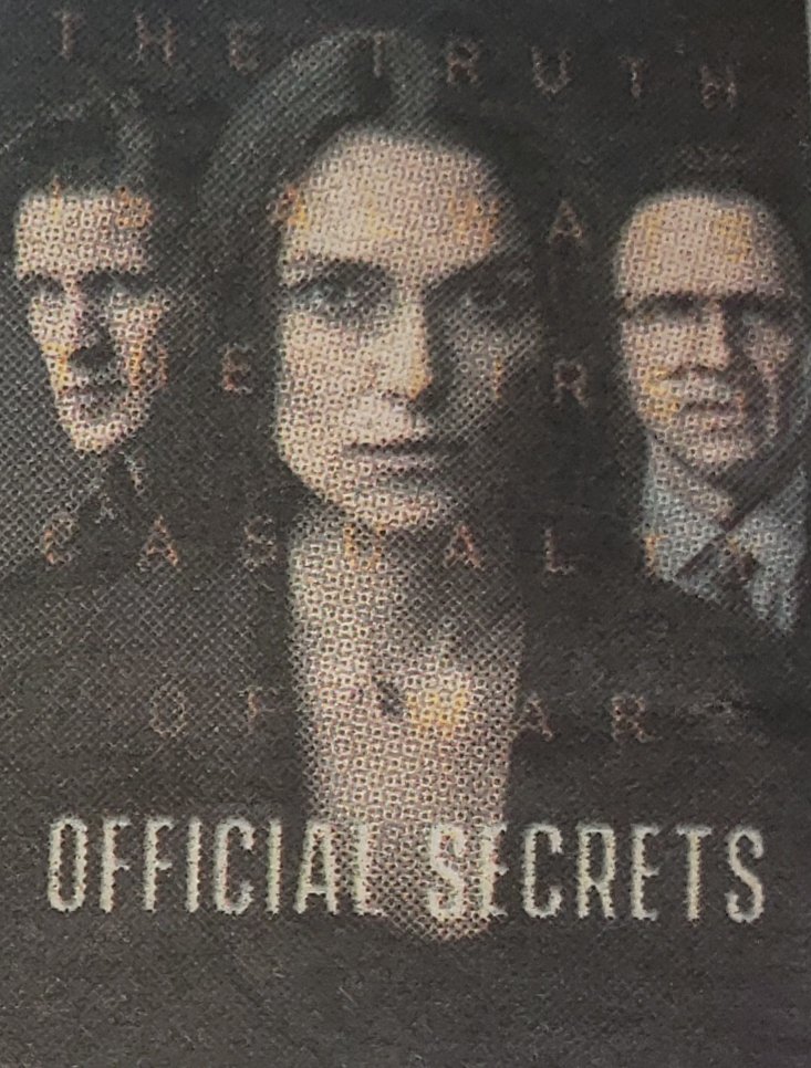 KlinkWow769's tweet photo. #Officialsecrets the Movie, such interesting..
It was a British movie based on the true of whistleblower, #KatherineGun (Keira Knightley) who leaked a memo thereby an illegal spying operation by AMERIC@@ and British intelligence aimed at passing a resolution regarding the 2003 https://t.co/H8MNZy7a1M