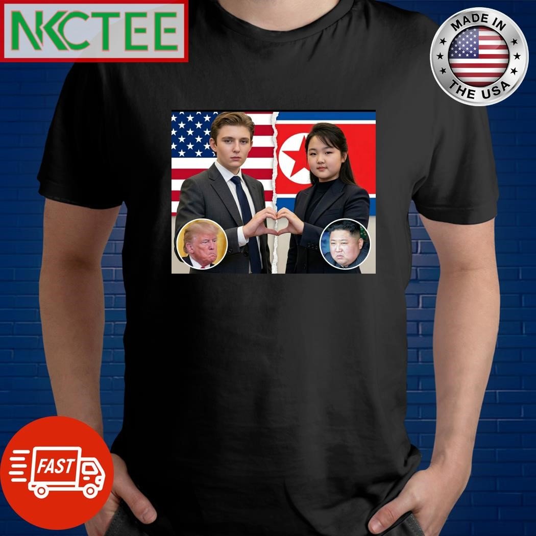KhacCongCoin's tweet image. Barron Trump 🤝 Kim Ju Ae?!
The most unexpected meme collab of the year just dropped 😂🔥
Cop the Barron Trump Kim Ju Ae Love Meme Tee before it disappears 👀
👉 nkctees.com/product/barron…

#Nkctees #MemeTee #StreetwearDrop #ViralFashion #LimitedDrop