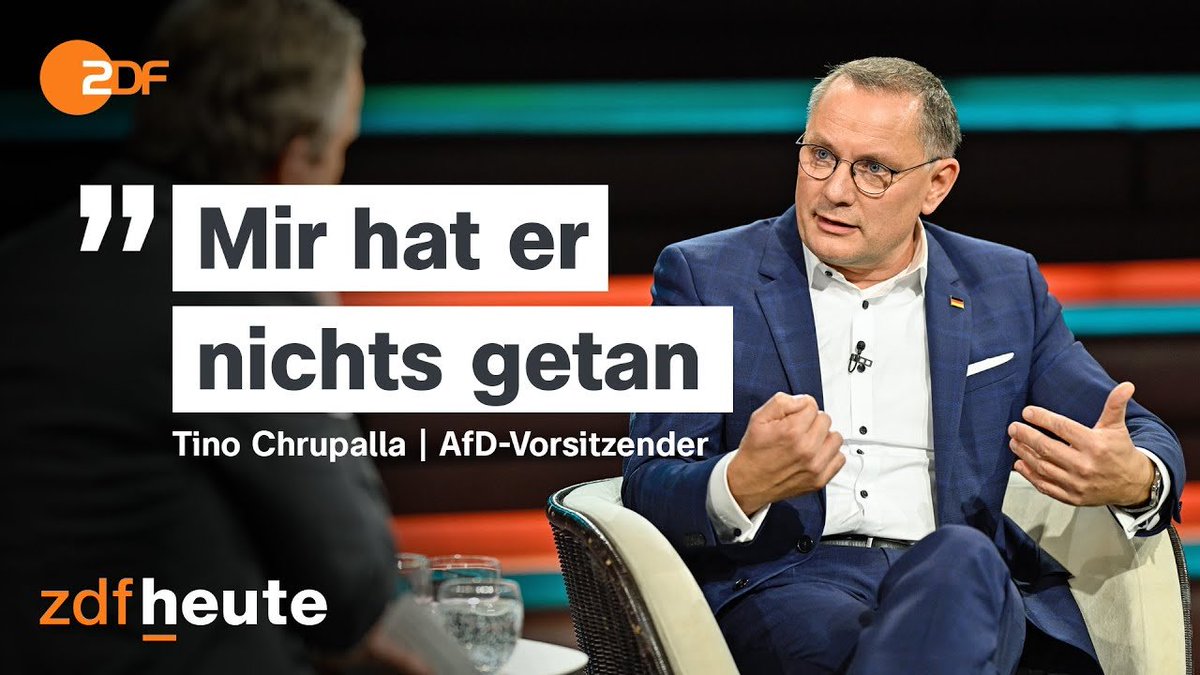 Putins Papagei: 
Trump ist "Kriegspräsident" (weil er gegen Moskaus Verbündeten Iran vorgeht). Aber "Putin hat mir nichts getan". 
(merke: nur wer Putins Freunden etwas antut, der tut damit auch Chrupalla was an)
