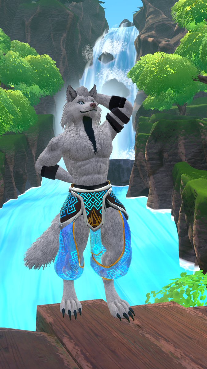 Awoo! Ahh, finally its #WerewolfWednesday , time to relax at a waterfall and enjoy the nice weather.

#VRChat #Werewolf #WerewolfWednesday #cleanerwolf #bellydance #Wednesday