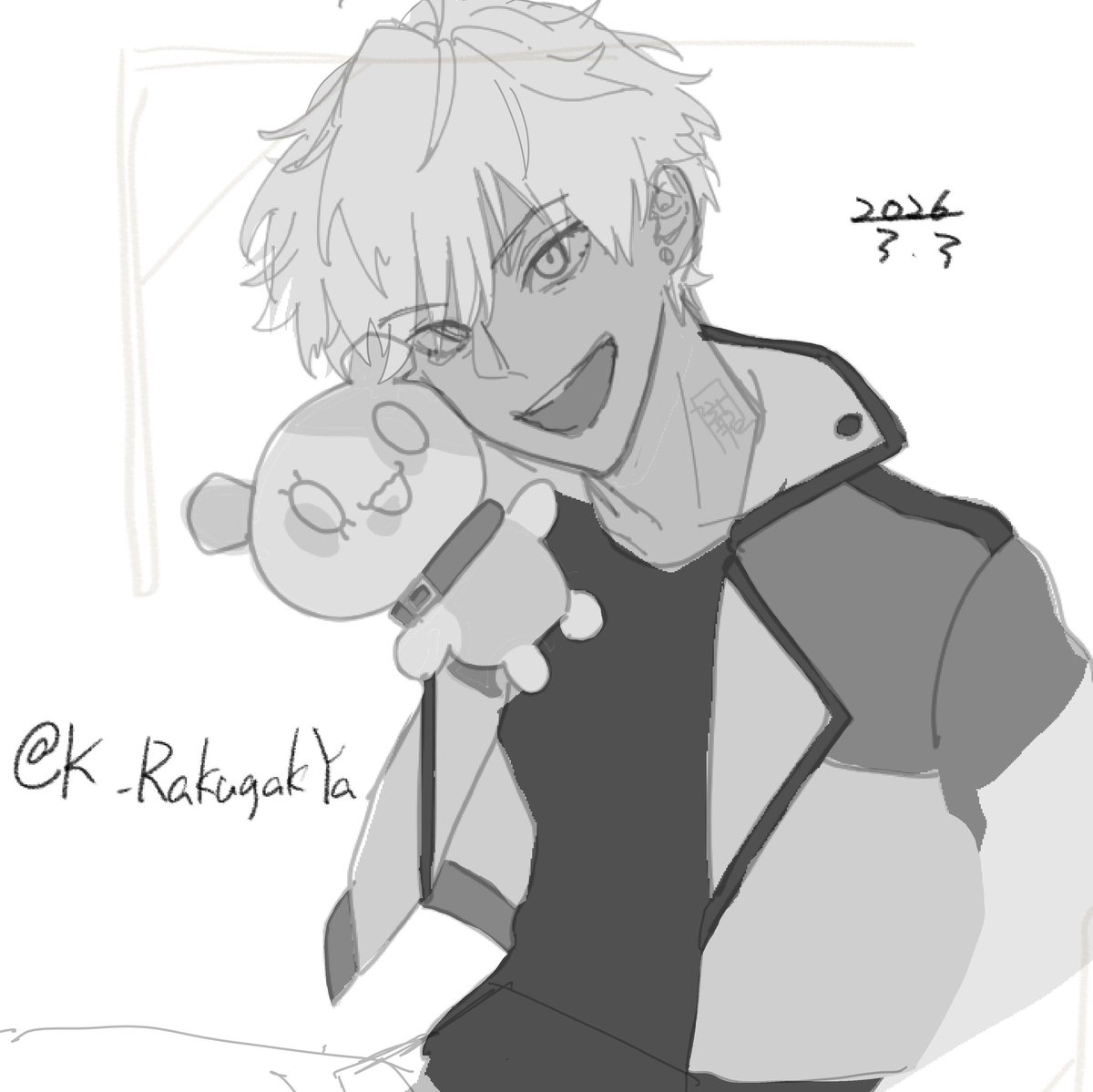 #途中経過 #イラスト #版権 #obeyme #ラフ