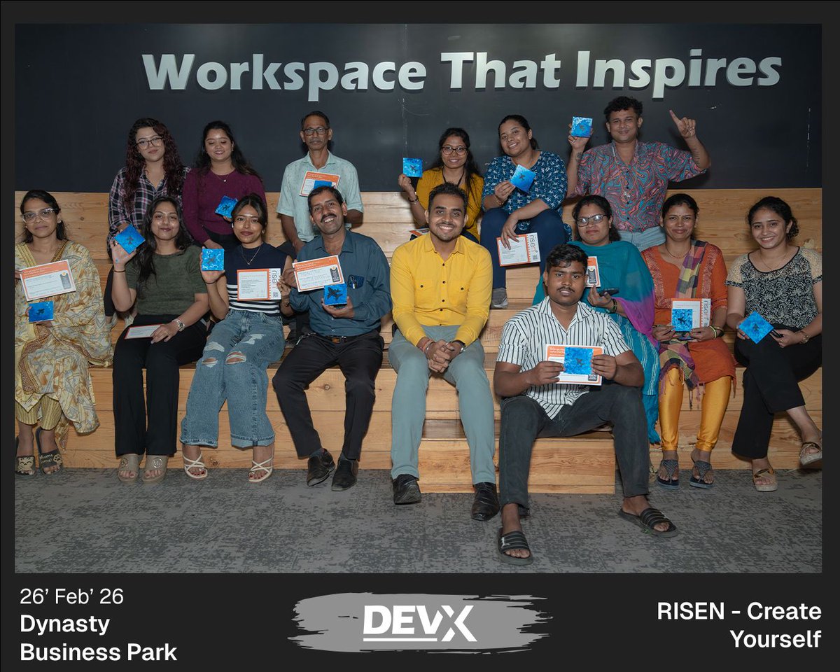 ClubRisen's tweet photo. Sometimes growth begins with a pause.

In Mumbai, the RiseN × DevX collaboration brought a creative pause into the corporate space — opening new perspectives for professionals.

More experiences ahead.

#RiseN #DevX #Leadership https://t.co/NQT98N0bEn