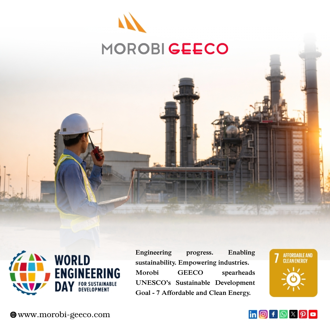 Morobi_Geeco's tweet photo. This World Engineering Day, we recognise the problem-solvers and innovators who transform challenges into sustainable solutions.Through advanced Air Preheaters, Electrostatic Precipitators, and Gas–Gas Heaters, Morobi GEECO contributes to improved energy efficiency. #morobigeeco https://t.co/QyQMVb58GW