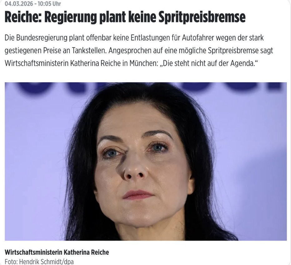 KEINE ENTLASTUNG FÜR DIE BÜRGER ‼️

Ich hoffe, es reicht Euch.

Bayern und Baden-Württemberg  muss blau wählen.

Nur 51 % für die AfD 💙 wird etwas verändern.