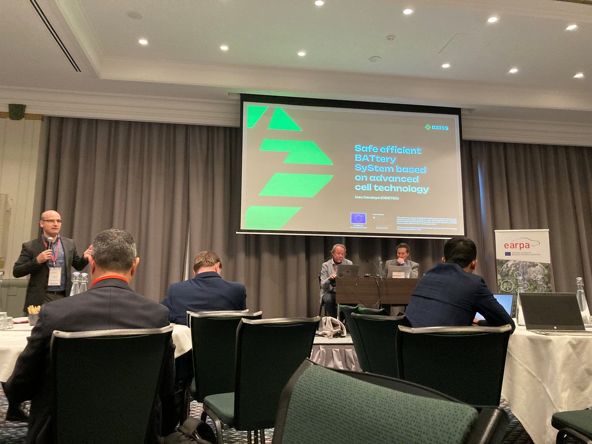 CIDETEC_'s tweet image. 𝐂𝐈𝐃𝐄𝐓𝐄𝐂 𝐄𝐧𝐞𝐫𝐠𝐲 𝐒𝐭𝐨𝐫𝐚𝐠𝐞 has taken part in the EARPA Spring Meeting 2026, reinforcing our active role within Europe’s automotive R&amp;amp;D ecosystem, with a strong contribution from Iosu Cendoya.

#CidetecEnergyStorage #GreenFuture #CIDETEC #EARPA #BATSS