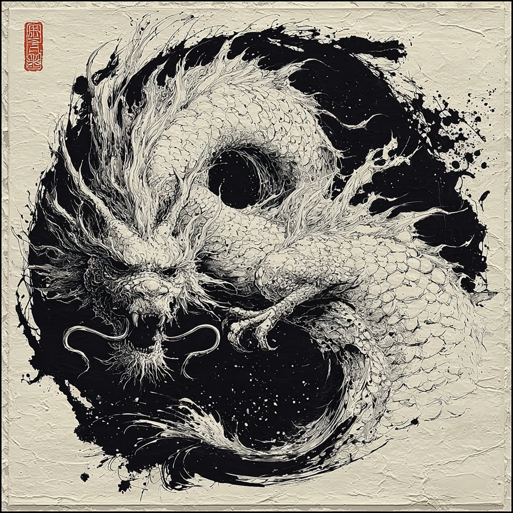 厳選sref #遥かなる幻想地図 Vol.188】 Strong monochrome contrast