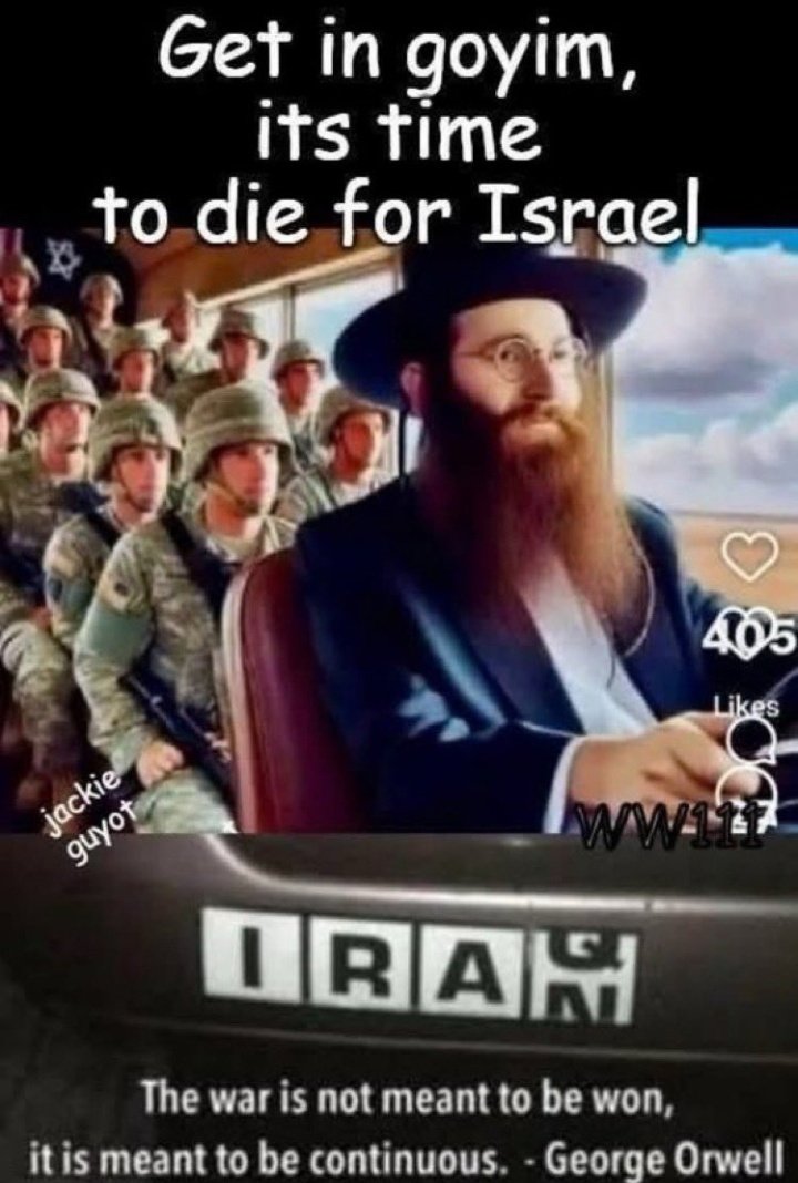 ELELE2023's tweet photo. The people of America and Europe should know this: Is it worth dying for the interests of the Jews?
#BBECglobal #UK #USA #Canada #Ireland #France #Australia #Germany #Spain #EU #America https://t.co/U8f7MbZnap