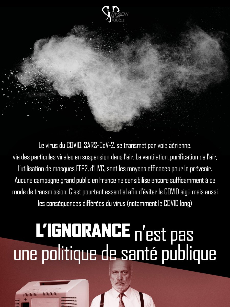 🔴 Nouveau dyptique d'affiches.

Le COVID se transmet par l’air,
Et par l’ignorance.

Ignorance des données.
Ignorance des angles morts.
Ignorance des retards.

Le #CovidLong en est le rappel permanent.

#LongCovidAwareness #SantePublique #Prévention

winslow.fr/ressources/fly…