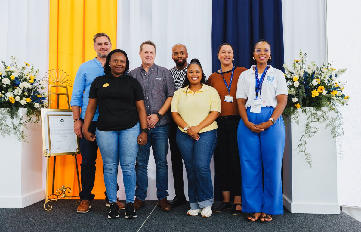 UnileverSA's tweet photo. 🚀 We’re proud to welcome 315 young South Africans into the Unilever YES Programme!
Together with @YES4YouthZA, we’re creating pathways into manufacturing, digital, sales, marketing & the green economy.
Let’s unlock youth potential and build a brighter future. 🇿🇦✨
#UnileverSA #YouthEmpowerment #YESProgramme