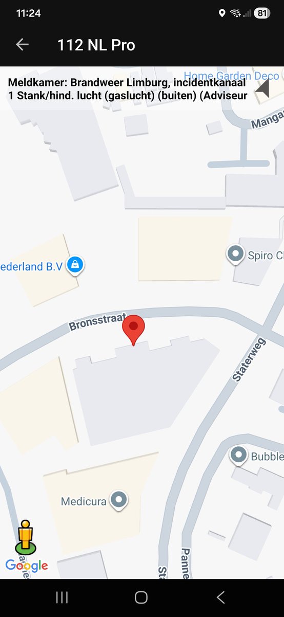 Gaslucht buiten in Nederweert