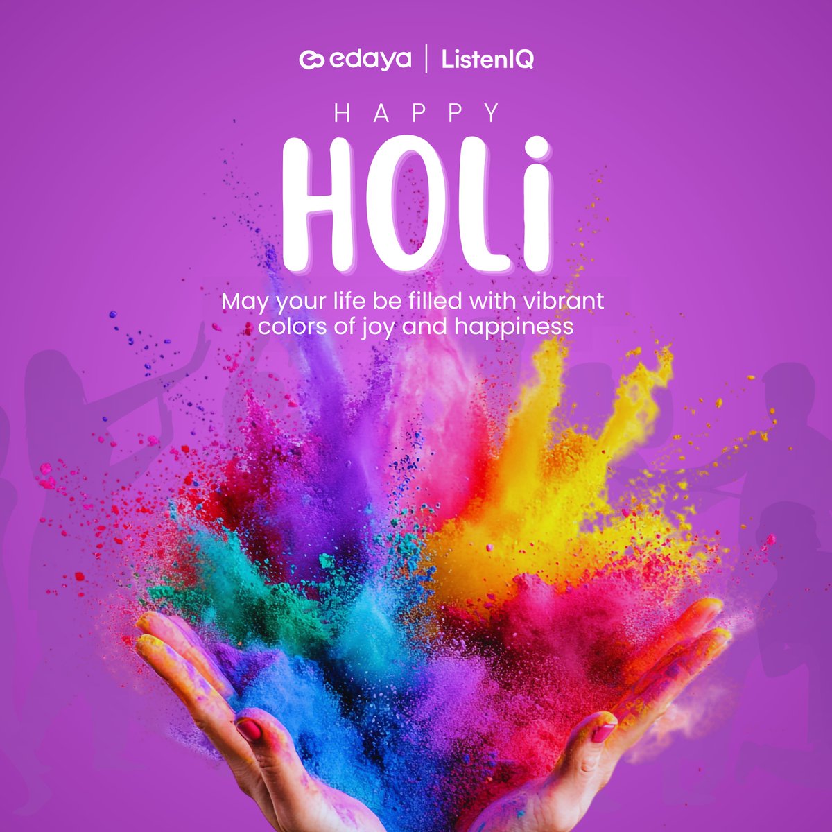 EdayaApp's tweet photo. Wishing everyone a vibrant and joyful Holi! 🎨

May this festival of colors bring positivity, happiness, and new beginnings to all.

Happy Holi from Team Edaya and Listen IQ.

#HappyHoli #FestivalOfColors #EdayaApp #Celebration https://t.co/OhmItIK80C