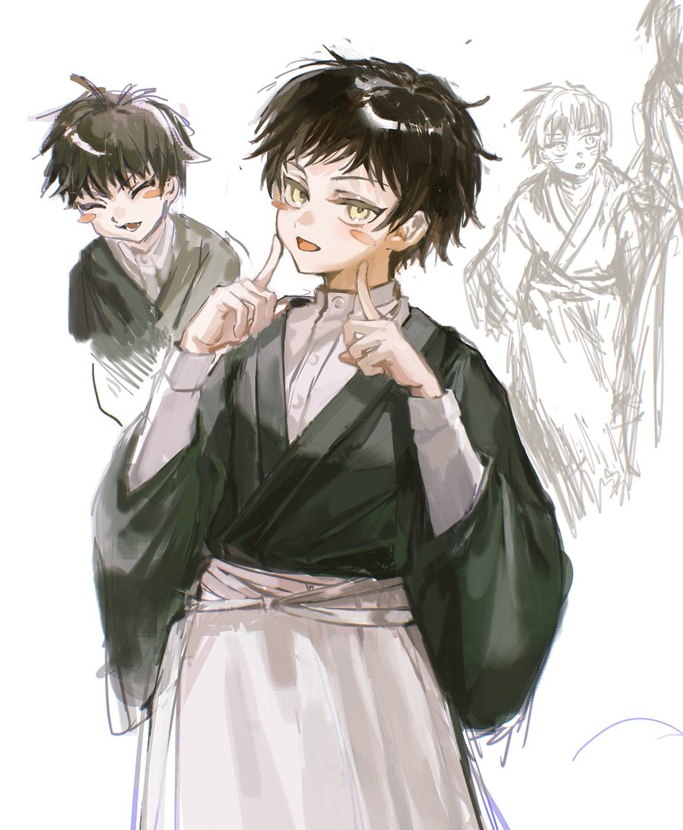 几个月前的画的小直哉……