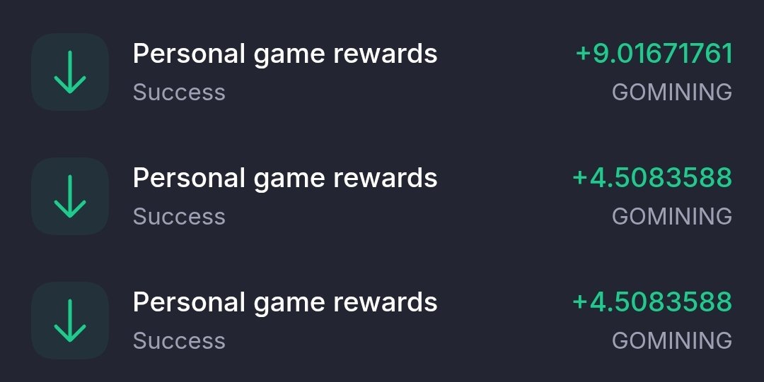 MattyGmt's tweet photo. GM Fam ☀️⛏️

Good morning with strong Miner Wars results! 🔥

Last cycle I earned **$36.34** in rewards — more than double the previous cycle’s **$16.75** 💰

Plus I won 3 blocks and received an extra +18.03 GMT from personal game rewards (9.01 + 4.50 + 4.50)!

Same hashrate, much better outcome. 

Who else improved their Miner Wars earnings this week?

#GoMining @GoMining
