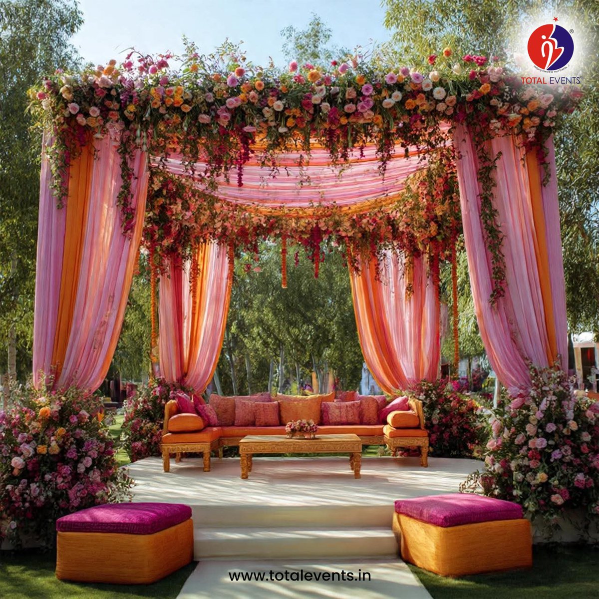 TotalEvents9's tweet photo. From grand stage setups to beautiful floral themes, we design every detail to match your dream wedding.

Let’s create magical moments together!
🌐 https://t.co/Fi7qGAn3s6

#WeddingDecoration #WeddingDecor #DreamWedding #ElegantEvents #IndianWedding #TotalEvents https://t.co/wRQV2Prm7P
