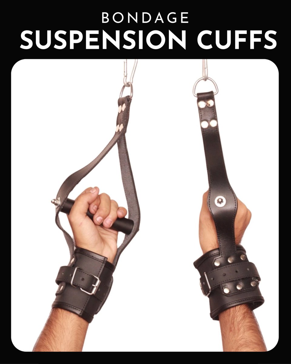Leathertempt007's tweet photo. Real Leather Padded Handcuffs Bondage Suspension Wrist Cuffs Restraint 2 Pcs
.
.
.
#LeatherWristCuffs #AdjustableCuffs #LeatherAccessories #RoleplayGear #CostumeAccessories https://t.co/f2XQruuJ7A