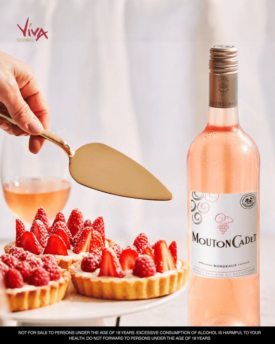 Global_VIVA's tweet photo. March calls for refined experiences.
Mouton Cadet Rosé is elegance in a glass — fresh red berries, delicate florals, and a crisp, refreshing finish. Perfect alongside fruit tarts, light desserts, or a sunlit afternoon.

Soft. Refined. Effortlessly French. https://t.co/Yt4862qNWV