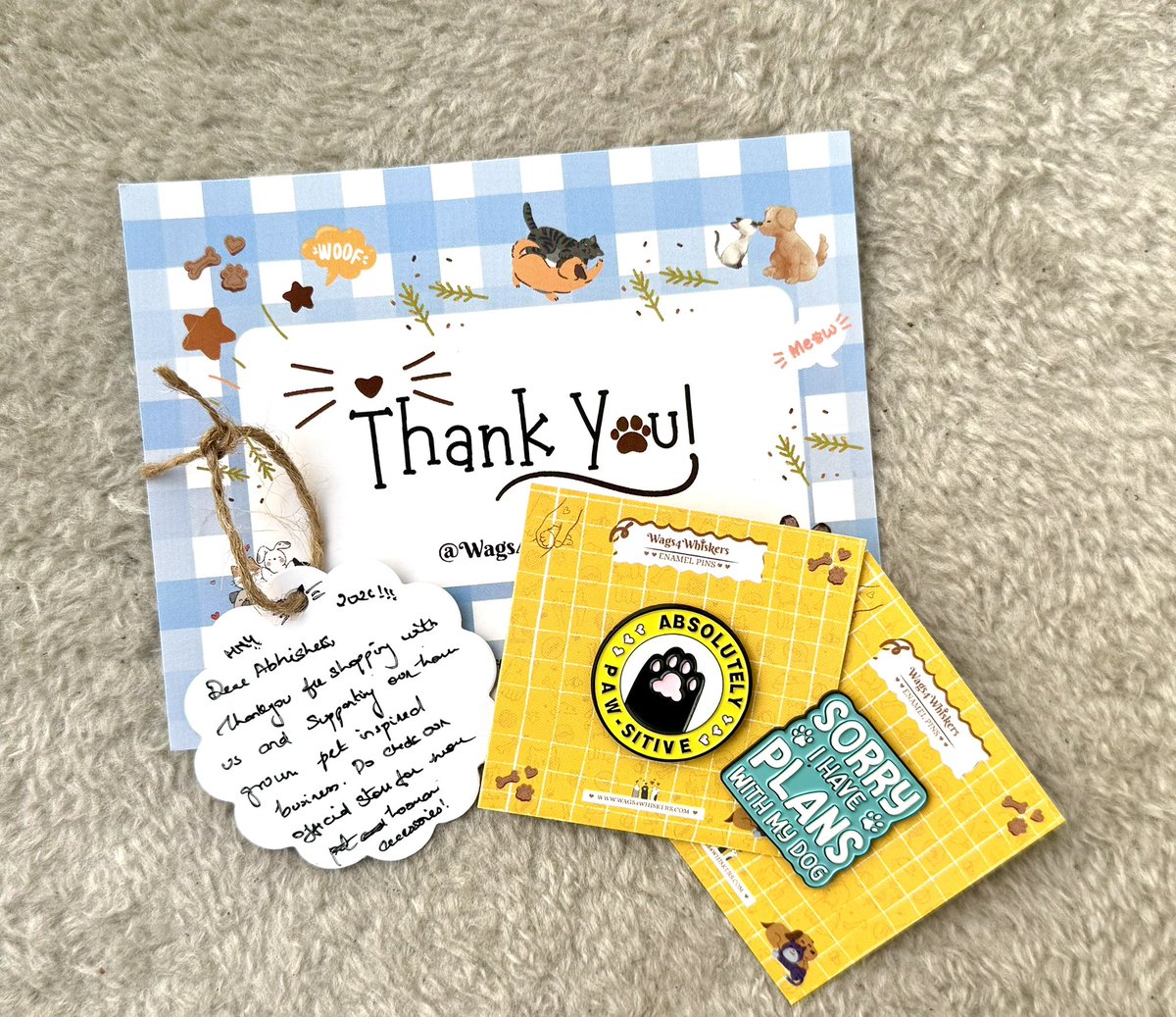 Wags4W's tweet image. Packed with love &amp;amp; a little woof 🐶💌
Thank you for your order!❤️😇

Shop Now @ wags4whiskers.com

#customerorder #order2026 #dogenamelpins #pawlove #petenamelpins #happypaws #petlove #doglove #hoomanlove #hoomanaccesaories #petbrandIndia #smallbusiness #wags4whiskers