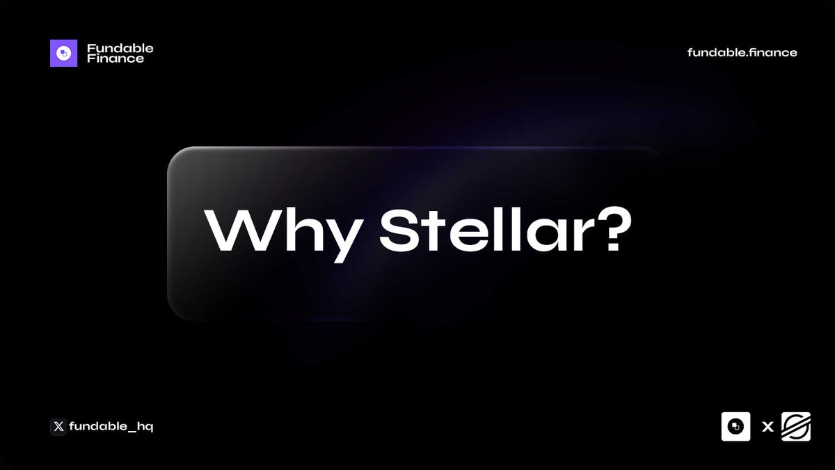 FundableHQ's tweet photo. Built on Stellar. Built with Purpose

Our relationship with the Stellar West Africa community spans from its inception. We have actively participated in ecosystem discussions, AMAs, and collaborative initiatives that strengthen regional adoption. From early feedback sessions to shared innovation roadmaps, this partnership shapes the real-world relevance of what we build

Fundable operates fully on Stellar, leveraging its scalability and reliability to deliver real-world financial workflows. This alignment ensures that organisations can depend on the network for consistent performance, while Fundable adds the operational logic, automation, and clarity that teams need.
@Stellar @stellarvc provides the settlement layer.
@FundableHQ provides the operational layer.
Together, this integration empowers organisations to move value at internet speed.
As the Payout Layer for Modern Organisations
Fundable serves:

- DAOs coordinating global contributors
- NGOs distributing grants across borders
- Remote-first companies managing payroll
- Creators compensating collaborators
- Web3-native startups operating tokenised economies

Each of these groups benefits in profound ways. DAOs gain credibility through structured processes. NGOs reduce administrative spending. Remote companies eliminate financial drag. Creators get paid faster. Web3 startups can run tokenised economies without operational chaos.

Pay the world in seconds means teams no longer wait on banking hours. Borderless earnings means every contributor gets an equal playing field. Payments as infrastructure means finance becomes something teams do automatically, not manually.

This launch strengthens programmable finance as a core operational layer for global teams.

Fundable, breaking barriers!