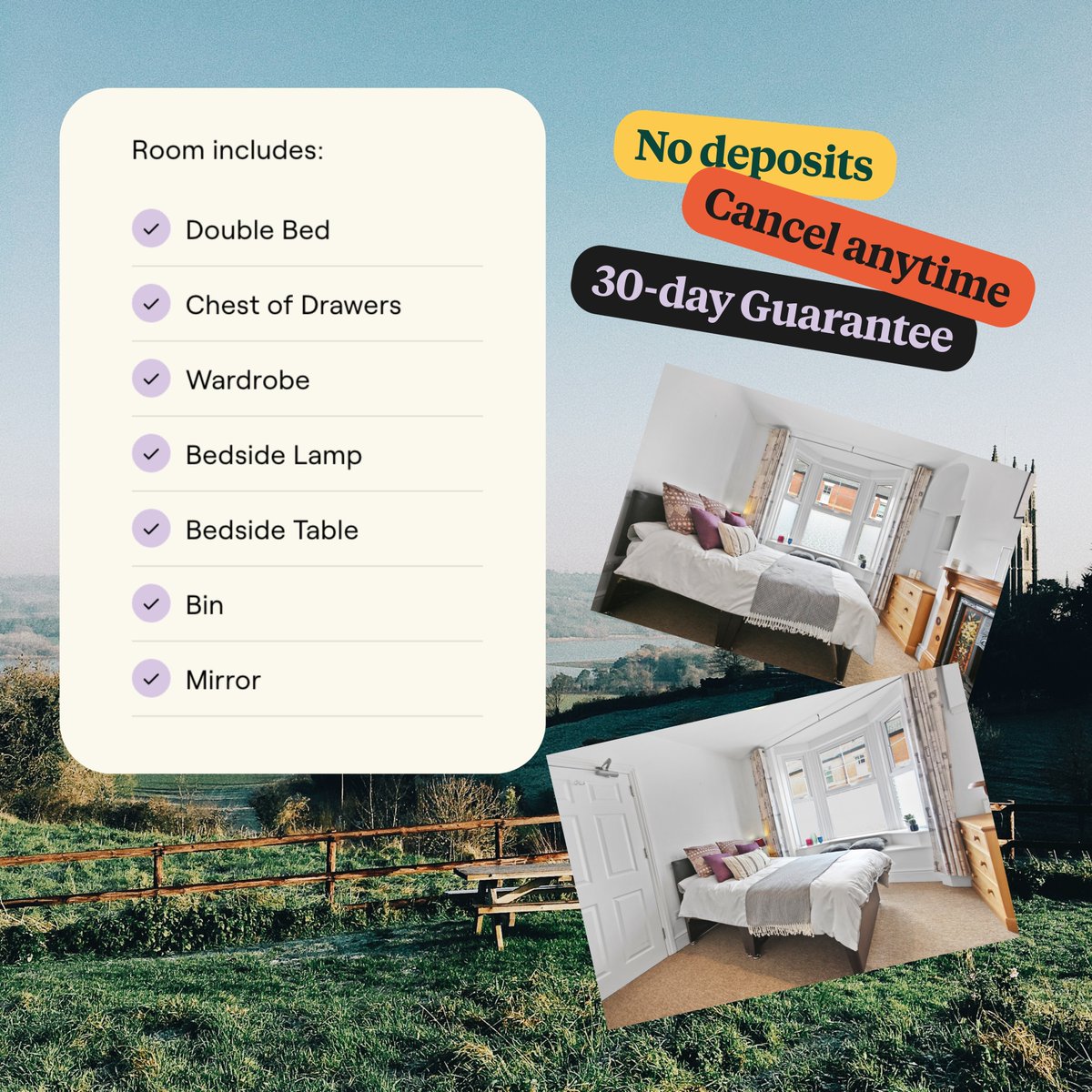 ROOM OF THE WEEK!
AVAILABLE FEB 25TH 🗓️
8 Grove Road, Hereford
£635 per month - All Inclusive

#ReloRooms #RoomForRent #newbeginnings #hereford #herefordshire