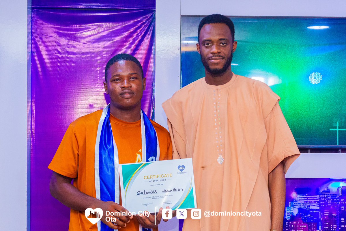 DominionCityOta's tweet image. DCA Basic graduates February batch, ready to transform society, congratulations

#dominioncity #dominioncityota #dcservice #dcagraduation